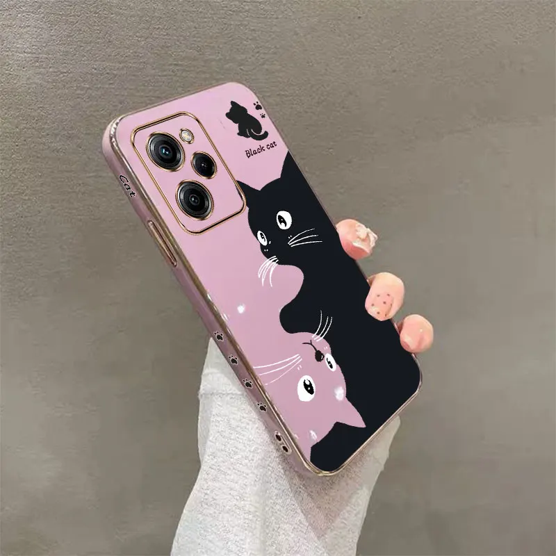 X5Pro Taichi Cat Plating Phone Case For Xiaomi POCO X5 X4Pro X4NFC X4GT X3Pro X3NFC X3GT X3 X2 M5 M4Pro M4 M3Pro M3 Cover