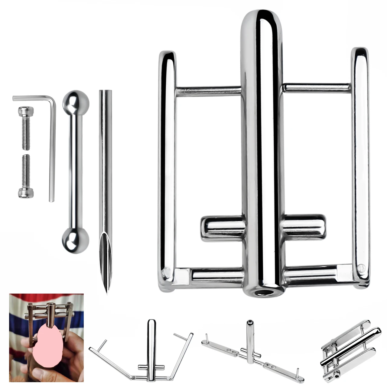 ANOSX القضيب ثقب ديك التوصيل عصا السبر الحصان العين موسع مع ثقب الإحليل البروستاتا تحفيز BDSM لعبة الجنس للرجال #2