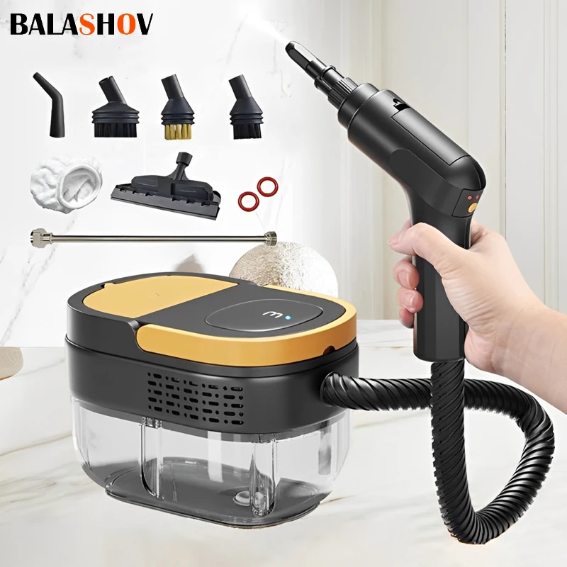 

2026 New Upgrade 2500W Handheld Steam Cleaner High Pressure Air Conditioner Cleaning Machine Kitchen Hood Car Home Appliance Ste