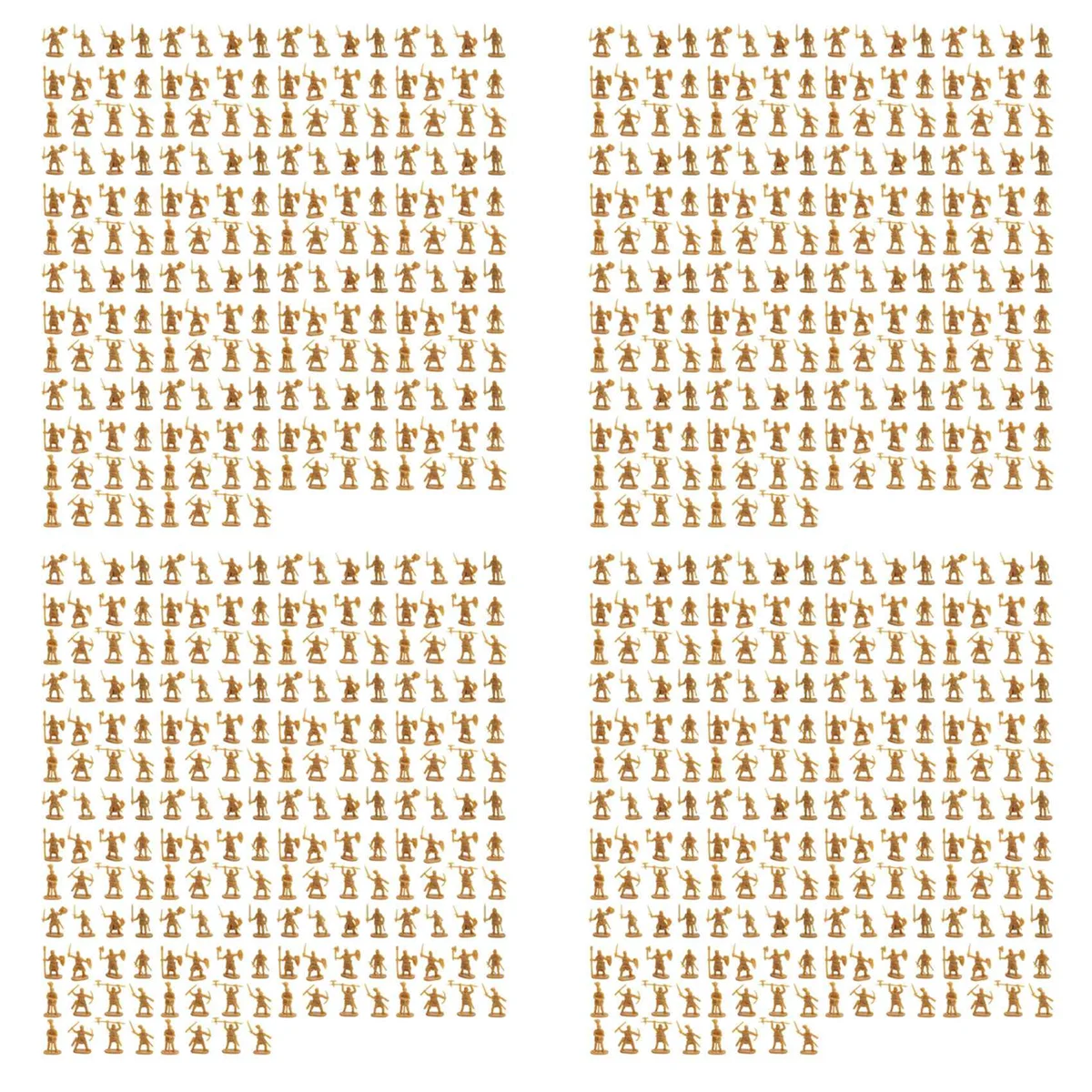 AS96-1:72 800 peças figuras de soldado antigo de plástico soldados arcaicos homens espadachim figura de ação diy cena de guerra ouro