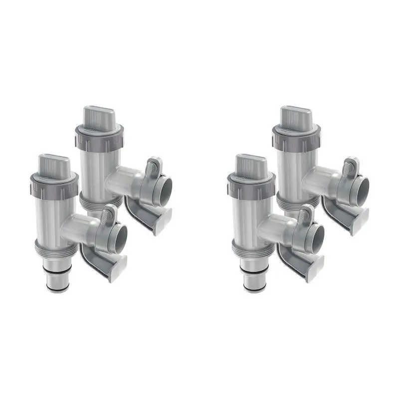 2PackX(Pool Hose Adapter, Swimming Pool Replacement Parts Pool Hose Bracket and Plunger Valve for Above Ground Swimming Pool)