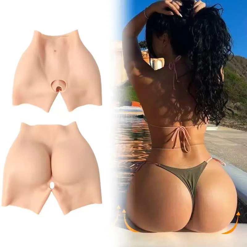 2026unique Elastic Silicone Fake Buttock Pad for Sexy Underwear Realistic Touch Bottom Lifting Shaping Rubber Solid Pattern with