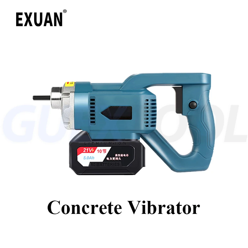 

21V Lithium Battery Concrete Vibrator Portable Small Rechargeable Cement Vibrating Tamping Rod Vibrators Building Engineering