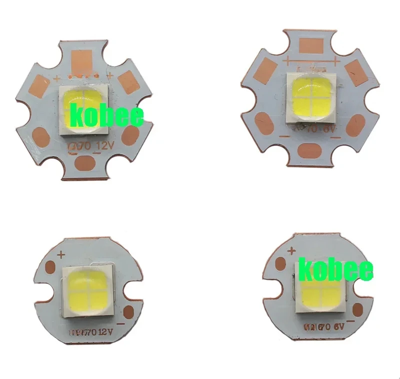 High Power XHP70 XHP 70 Cool White 5000K Warm White High Power LED Emitter 30W 6V Or 12V Doide on 16mm 20mm Copper PCB