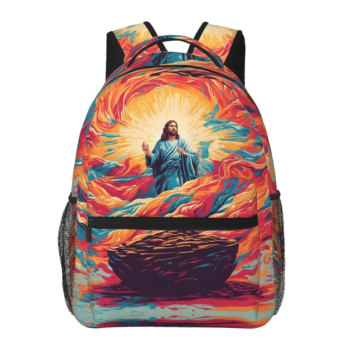

Resurrected Jesus Jesus Biblical References Backpacks Boys Girls Bookbag Students School Bags Laptop Rucksack Shoulder Bag