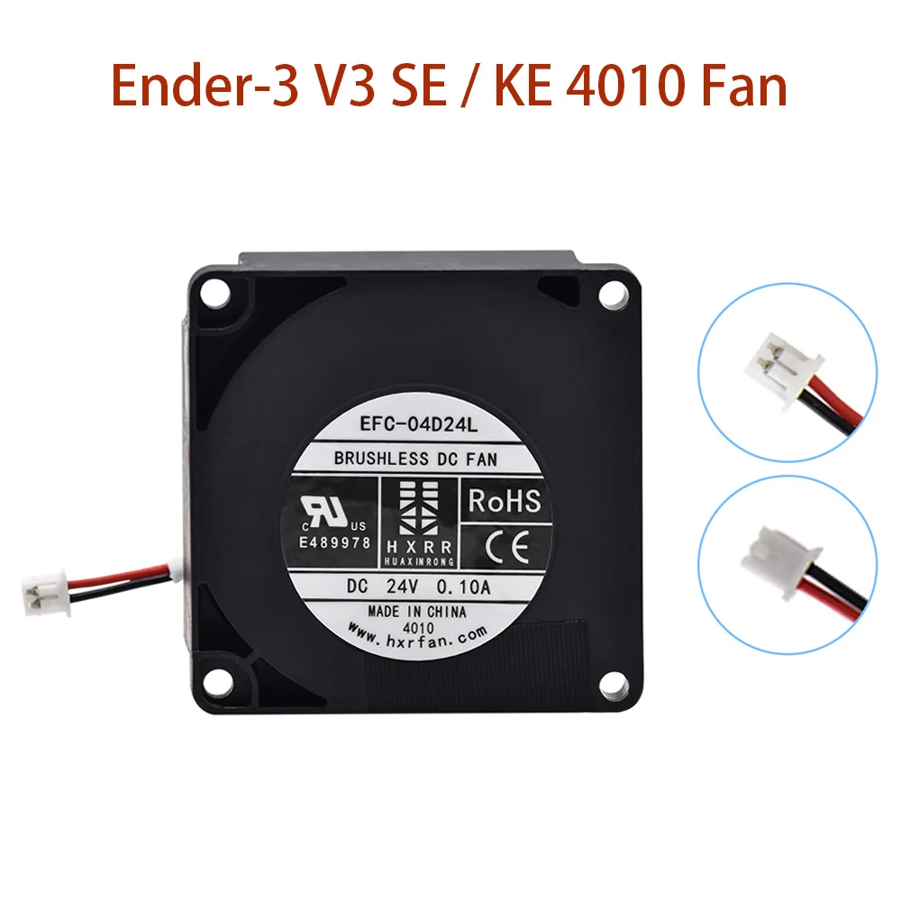 

Creality Ender-3 V3 SE 4010 Вентилятор 24 В Часть охлаждающего вентилятора для Ender-3 V3 SE/KE Вентилятор для 3D-принтера 1.25_Модель Охлаждение шарикоподшипника