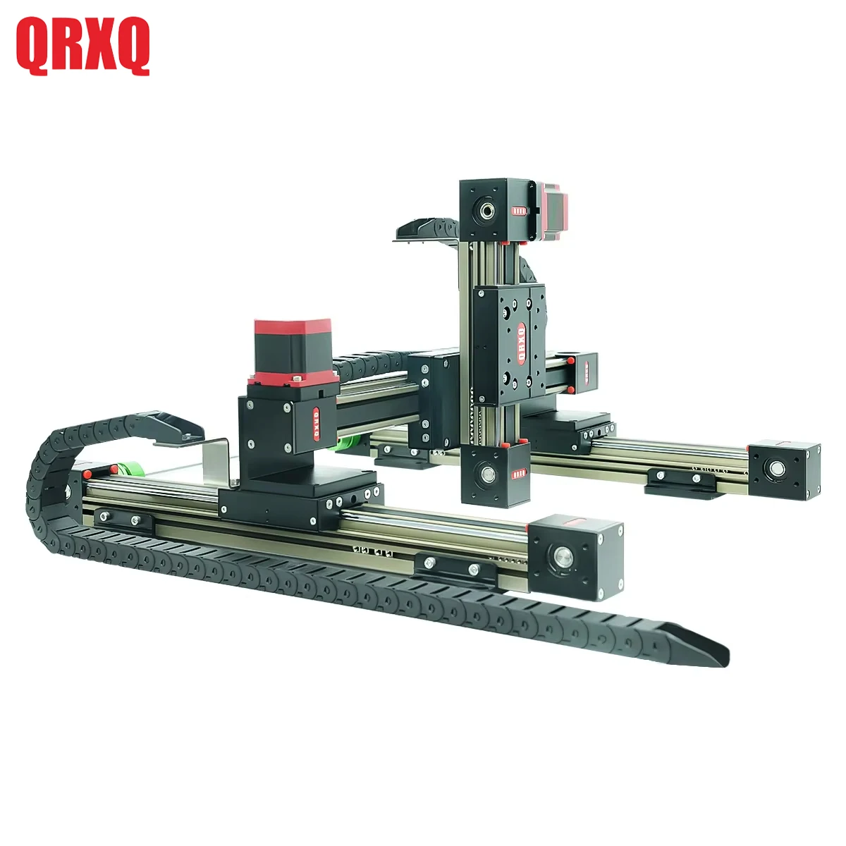 

QRXQ RXP-L-45 3-осевой линейный ременный привод с ЧПУ XYZ Gantry Шаговый двигатель 500 мм Рельсовый робот-стол