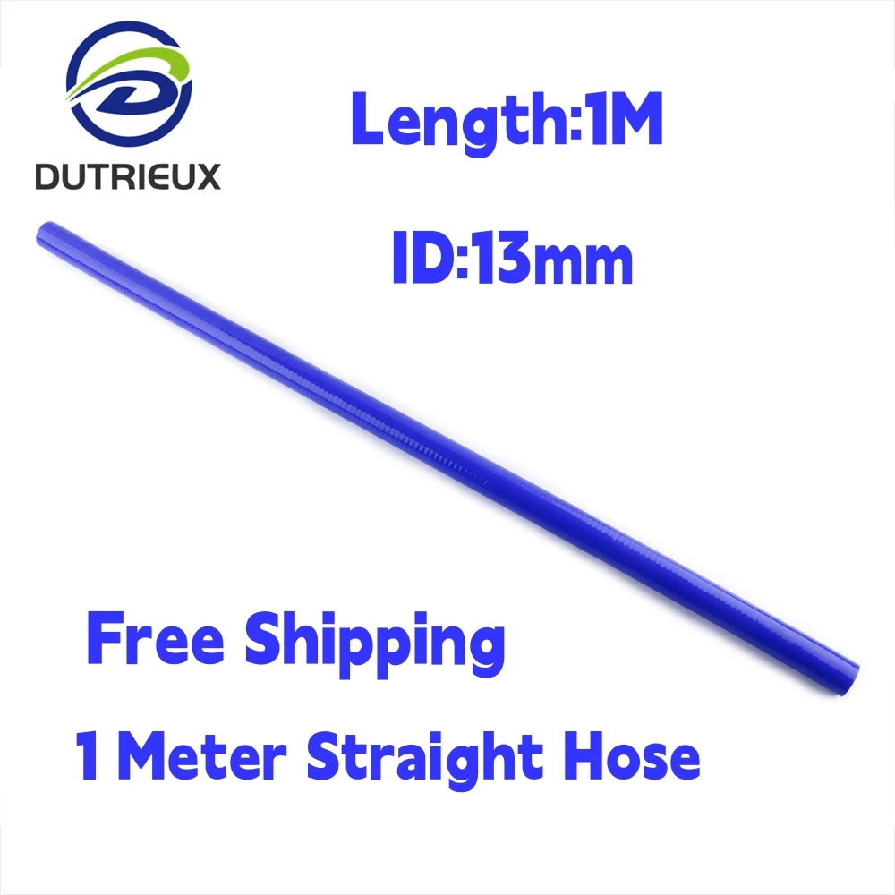 

0.5" ID13mm 1 Meter Length Straight General Silicone Coolant Intercooler Pipe Tube Hose 3 Ply 11 Colors