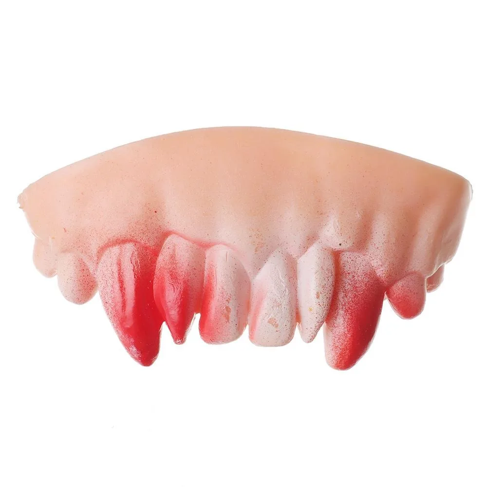10PCS Divertente Dente Falso Scherzi di Gomma Giocattolo Protesi Bucktooth Horror Giocattoli Decorazione di Halloween Giocattolo Dente Halloween Costume Party