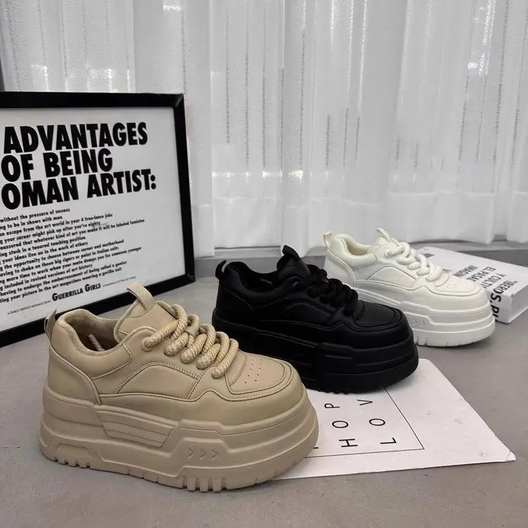 

Forrest Gump Women's 2025 New Popular and Versatile High Height Training Shoes Thick soled Hundred Board Shoes