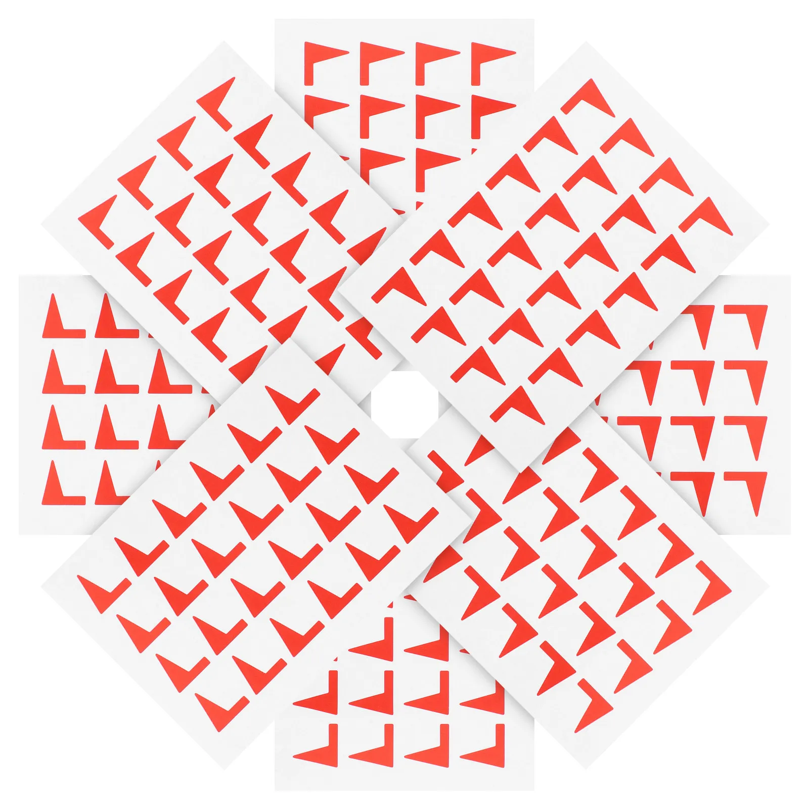 

288 шт., красные маркировочные этикетки, самоклеящиеся бумажные этикетки для школы, офиса, дома, классификации, украшения