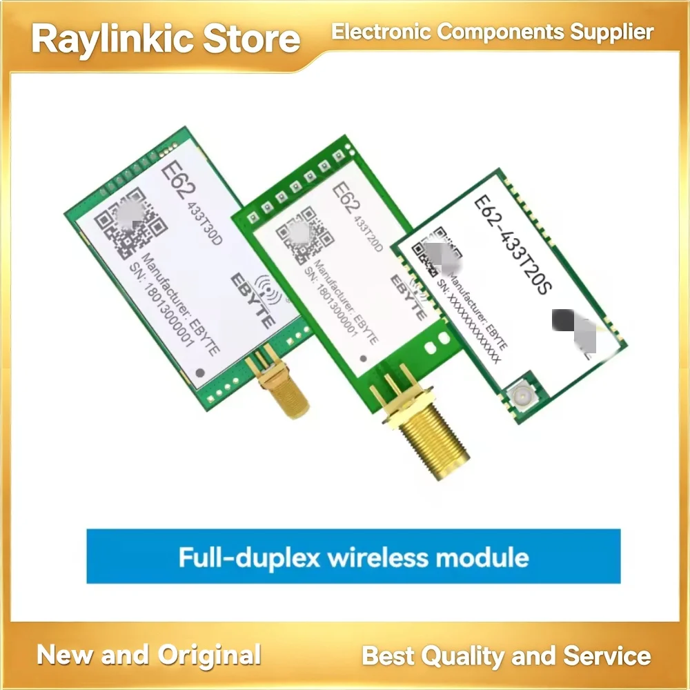 EBYTE E62-433T20S E62-433T20D  Full Duplex Wireless Module 433Mhz FHSS UART Long Distance Transmitter And Receiver