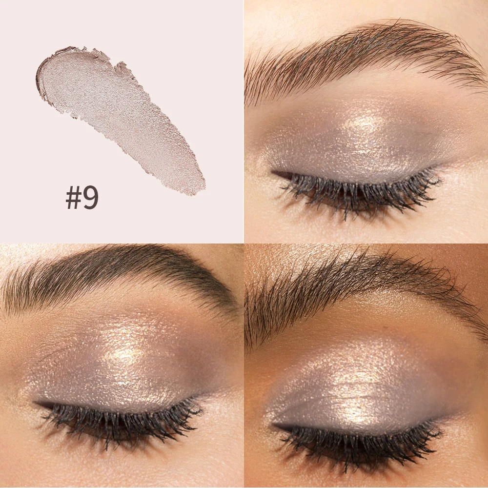 Bâton de crayon de fard à paupières résistant aux plis, 10 couleurs, longue tenue, paillettes durables, scintillantes, mat, surligneur, stylo, outil de maquillage pour les yeux
