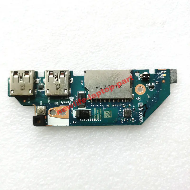 Original para Lenovo Ideapad S34015 S340-15iwl S340-15api Leitor de Cartão Portátil Usb Placa Botão Energia Ls-h102p
