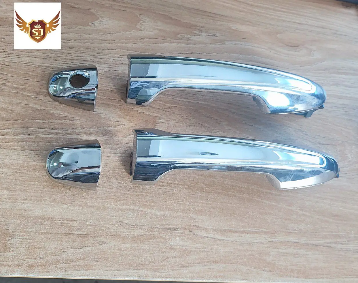 1set 4PCS Exterior Door Handle for Toyota Hilux Revo 2015-2022 Rav4 2013-2016 High Quality Chrome and black 69210-0K200
