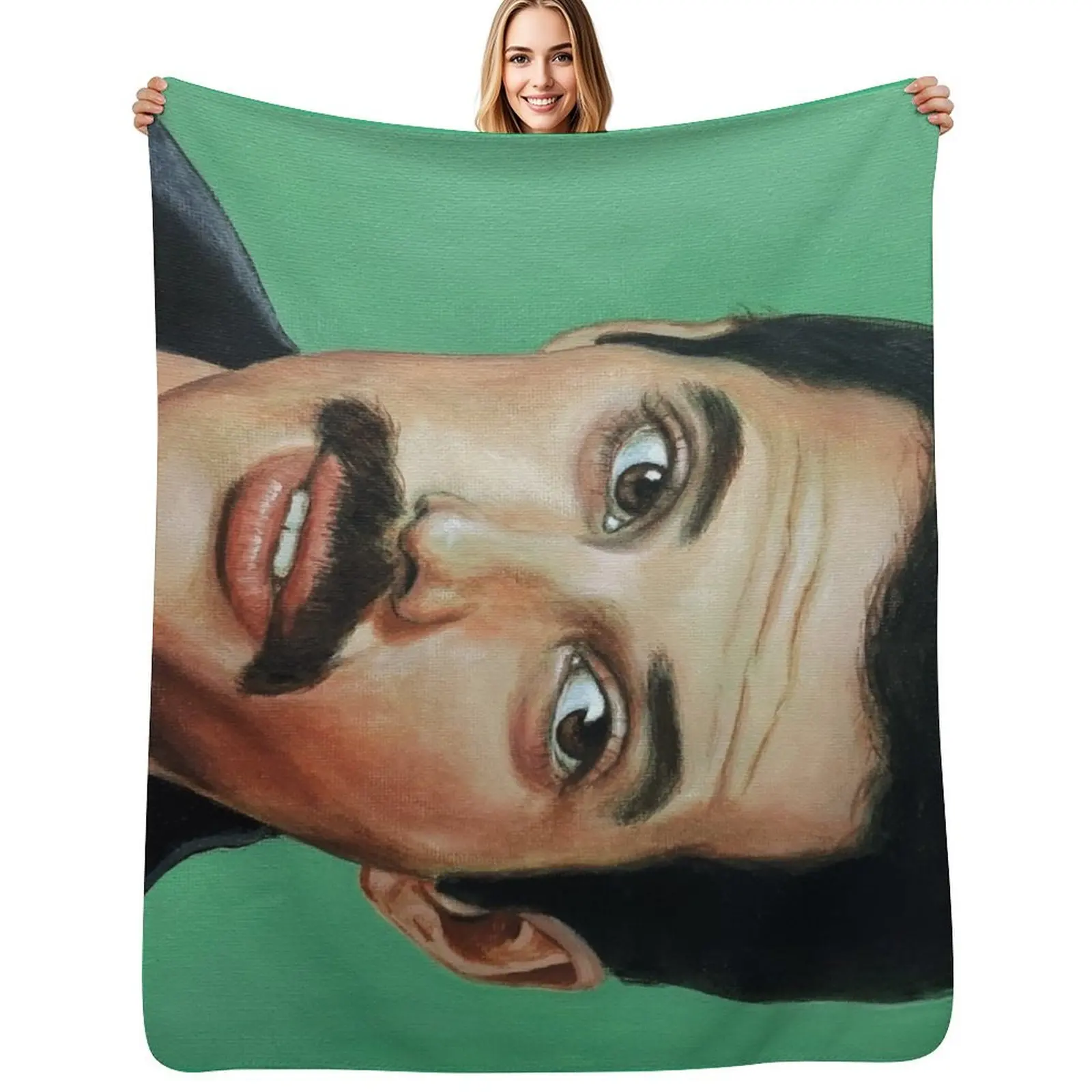 

Green FM Throw Blanket Thermals For Travel Bed covers Picnic blankets ands Blankets