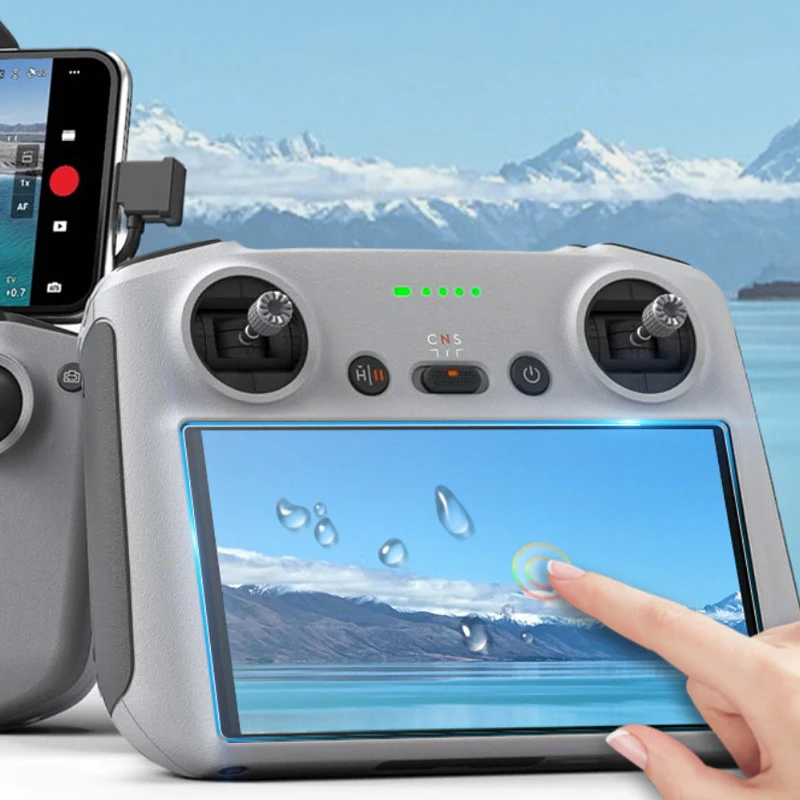 2Pcs Tempered Glass Phim Cho DJI Mini 3 PRO Với Màn Hình Điều Khiển Từ Xa HD Tempered Glass Bảo Vệ Film Đối Với Mini 3 Pro Phụ Kiện