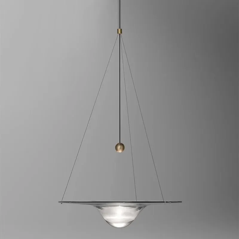 Modern Nordic Minimalism Personalized Water Drop Chandelier Living Room Restaurant Shop Flying Saucer Decoration Pendant Lights