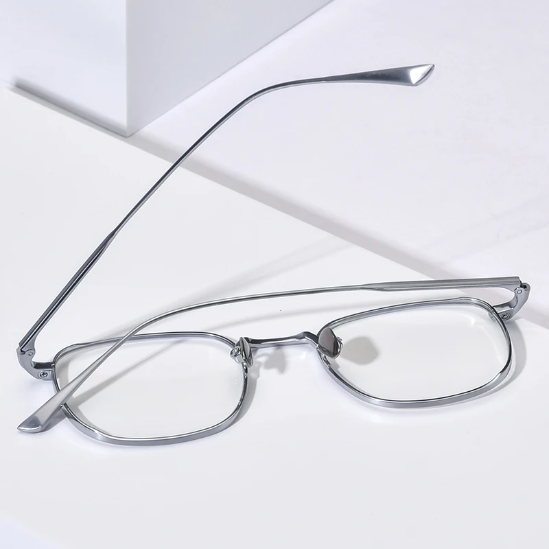 FONEX Pure Titanium Glasses Frame Women New Brand Design Retro Vintage Square Eyeglasses Men Ultralight Japanese Eyewear DAILY