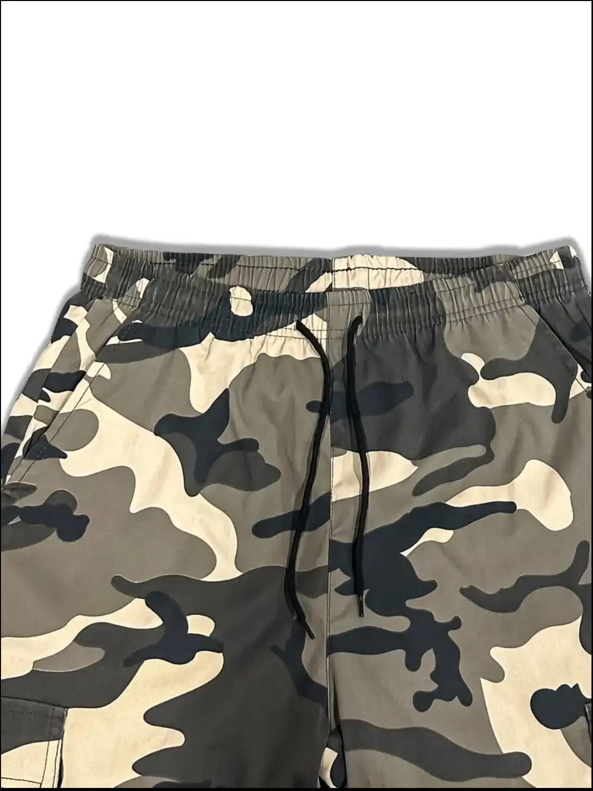 Shorts de trabalho cáqui camuflado masculino, shorts de verão ao ar livre com vários bolsos