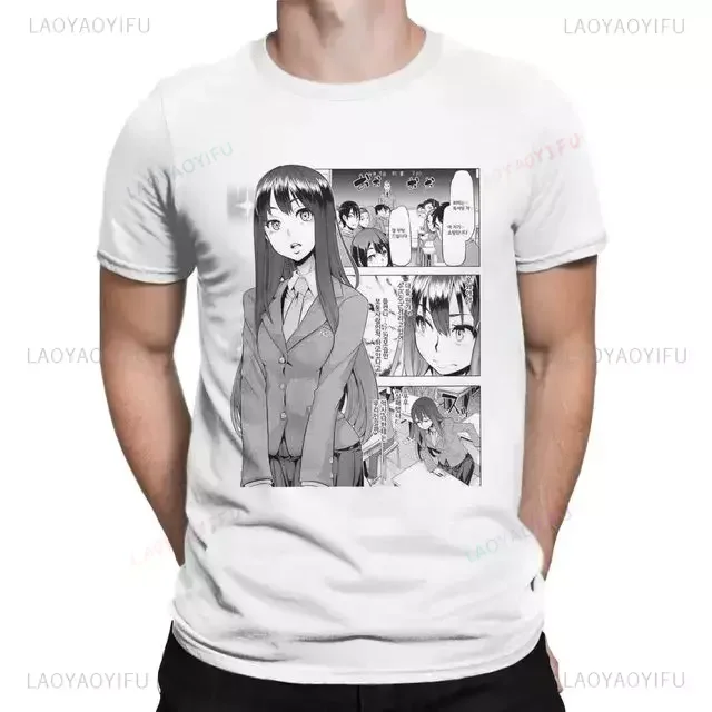 Hot Sale Emergence Metamorphosis Hentai Anime Saki Yoshida Hentai Manga Cute Waifu Kawaii T-Shirts Casual Fashion Hip Hop Tees