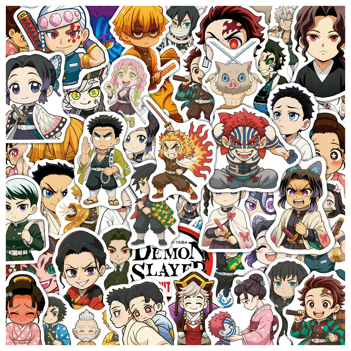 10/50/100PCS Demon Slayer: Kimetsu no Yaiba Infinity Castle Anime Graffiti Stickers Cool Cartoon Decal DIY Luggage Phone Kid Toy