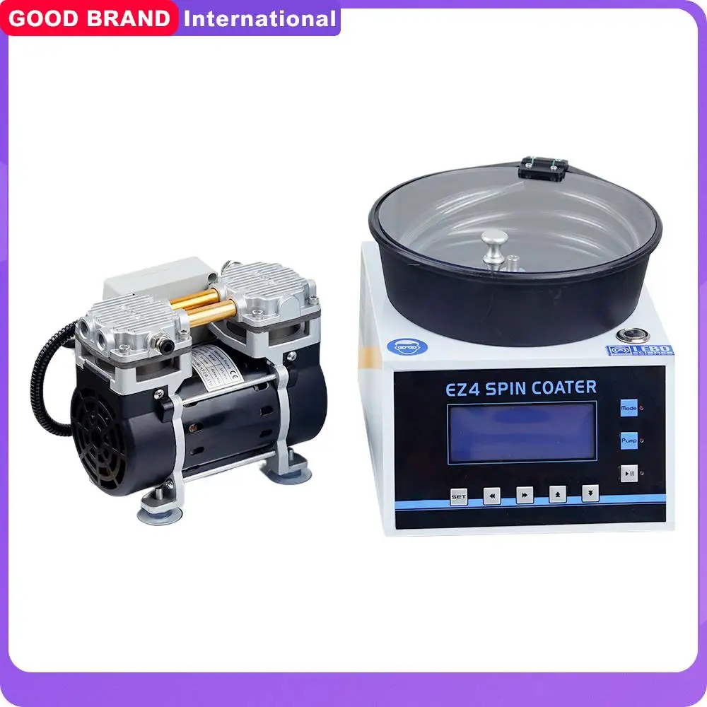 Laboratory Compact Spin Coater / Spin Processor EZ4 + Oil-free vacuum pump + VACUUM SPIN CHUCK 110V/220V