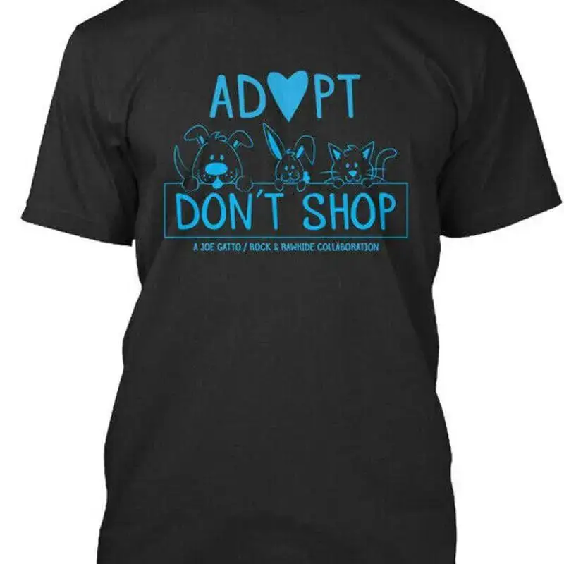 Adopt Dont Shop With Joe Gatto A Gattorock Rawhide Premium Tee T Shirt