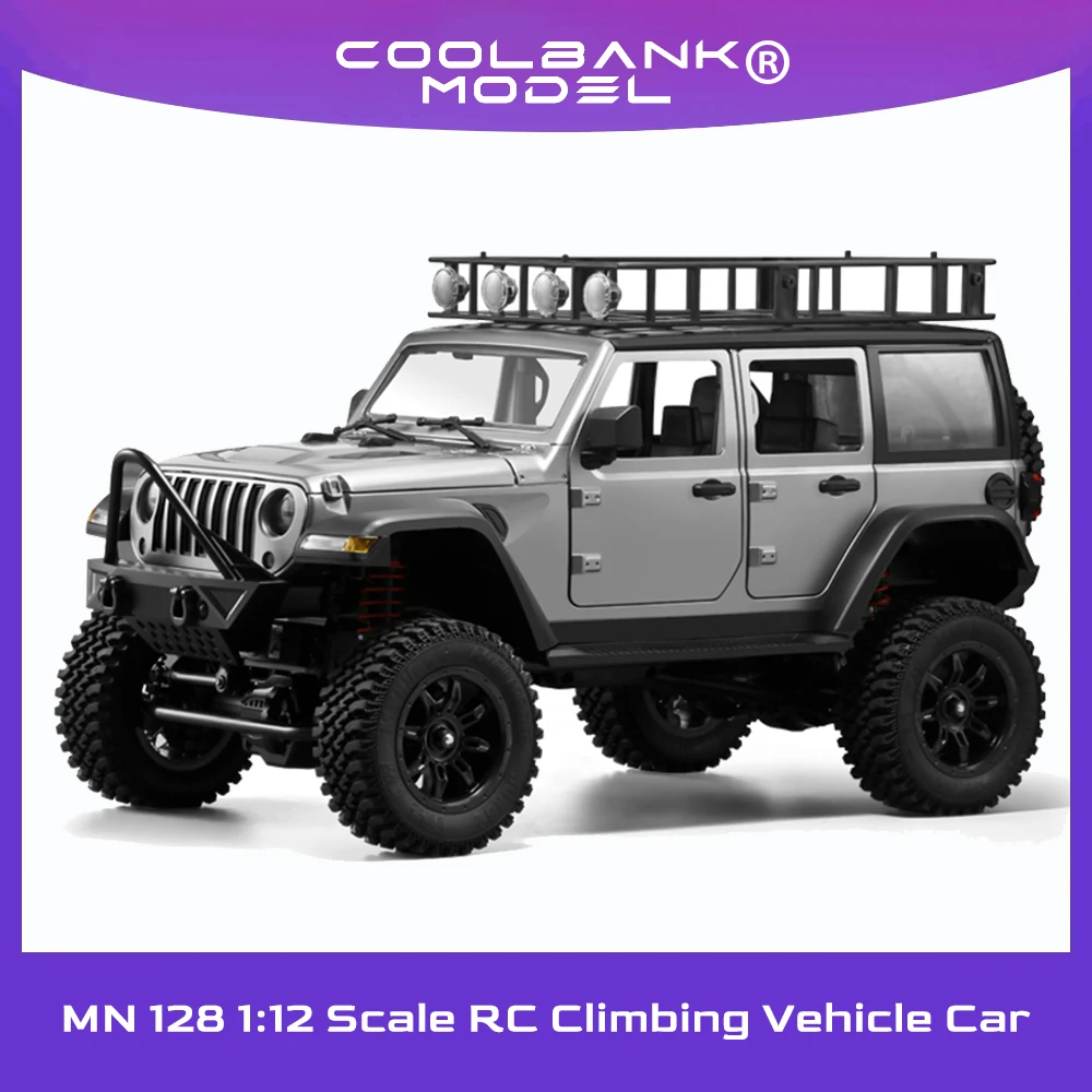 

MN128 1:12 Scale Alloy Cars Model 2.4Ghz Remote Control Jeep Cars 8Km/h 4WD Climbing Off-road Vehicle RC Toy Car Hobby Gifts Boy