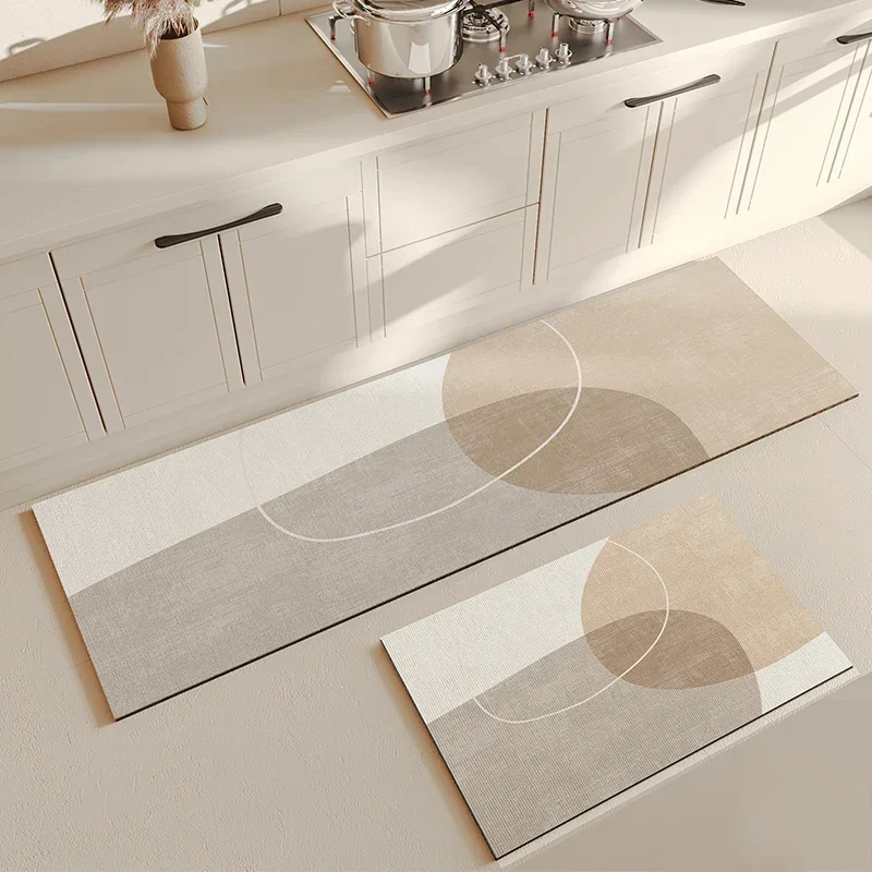 tappeto per cucina Tappetino da cucina Diatomite Antiscivolo Assorbente d'acqua Tappeto lungo ad asciugatura rapida Bagno Alfombra De Cocina 