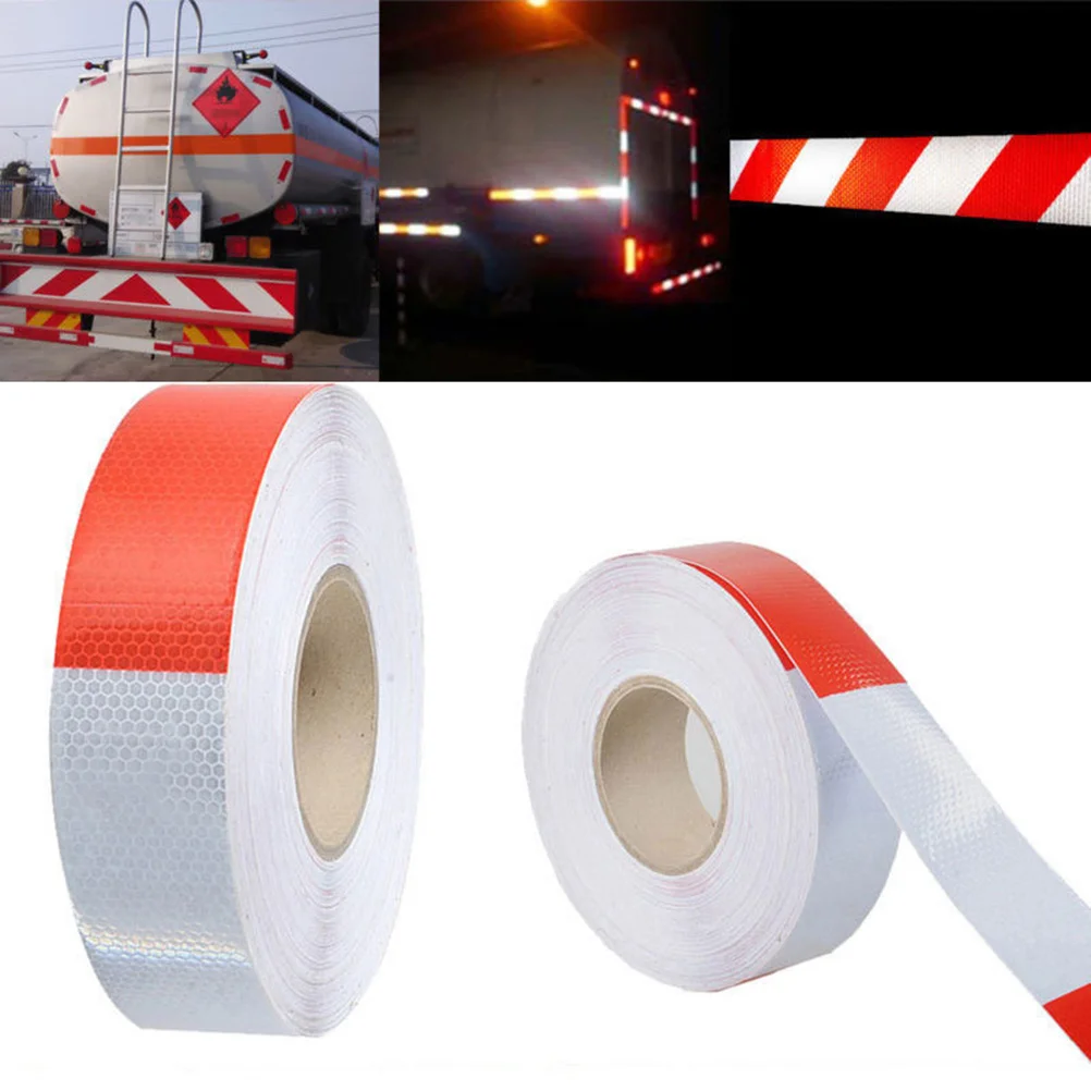 1 Roll 36M X 5Cm Reflective Tape Honeycomb Surface Waterproof Safety Strip For Car Truck Rv Boat Trailer Vehicle Conspicuity