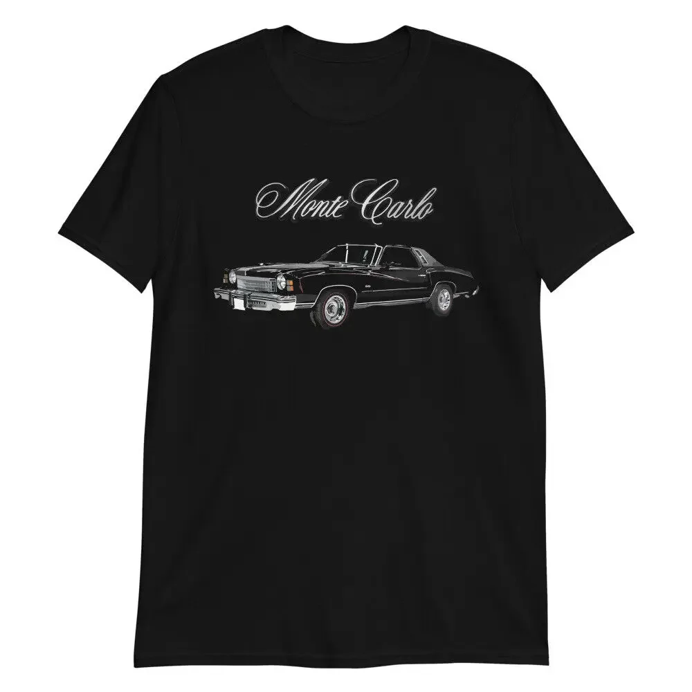 1974 Monte Carlo Classic Vintage Car T-Shirt Summer Casual 100% Cotton O-Neck Short Sleeve Mens T-shirt Size S-3XL