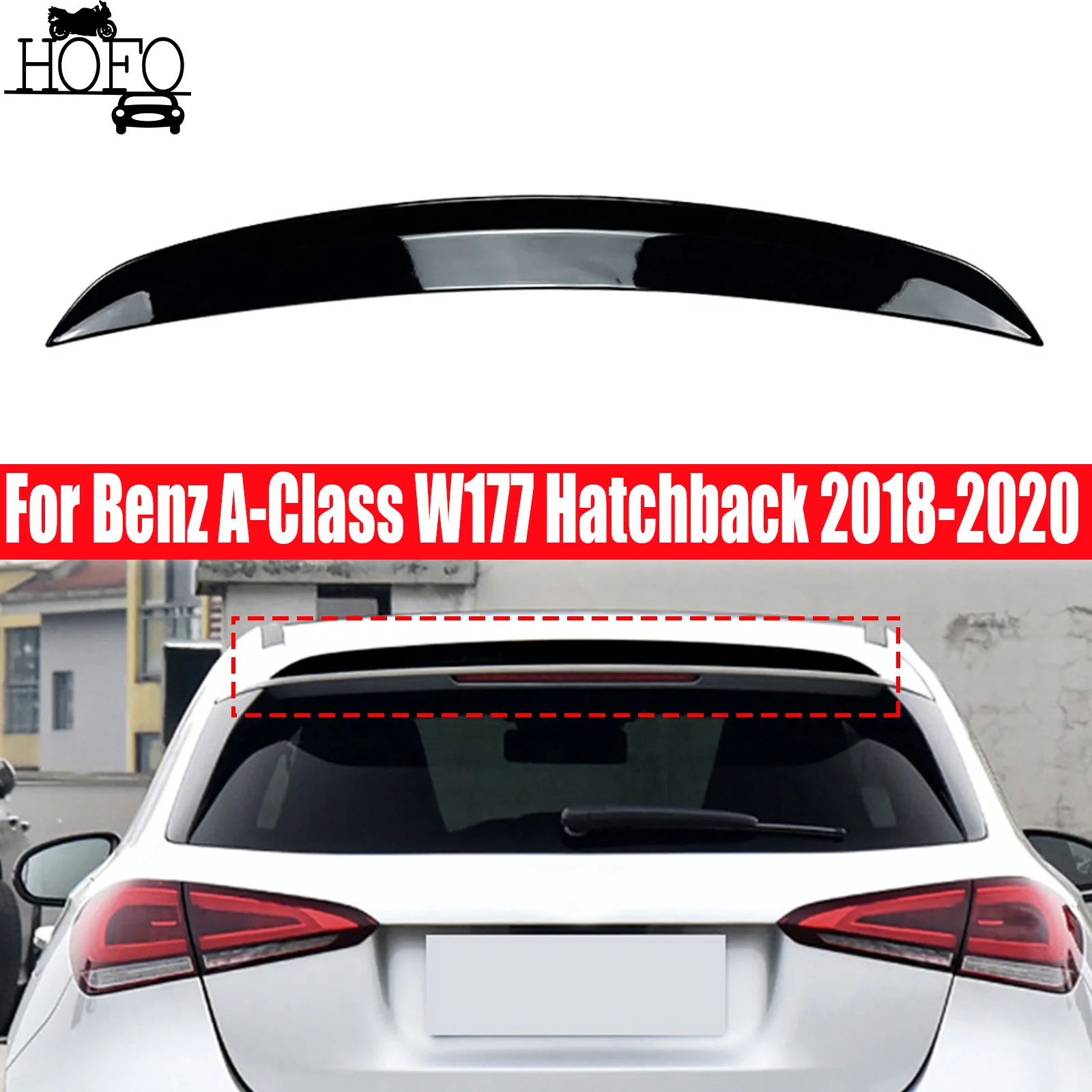 

Задний спойлер на крышу, диффузор на заднее крыло для Mercedes Benz A-Class W177 Hatchback 2018-2020 2019