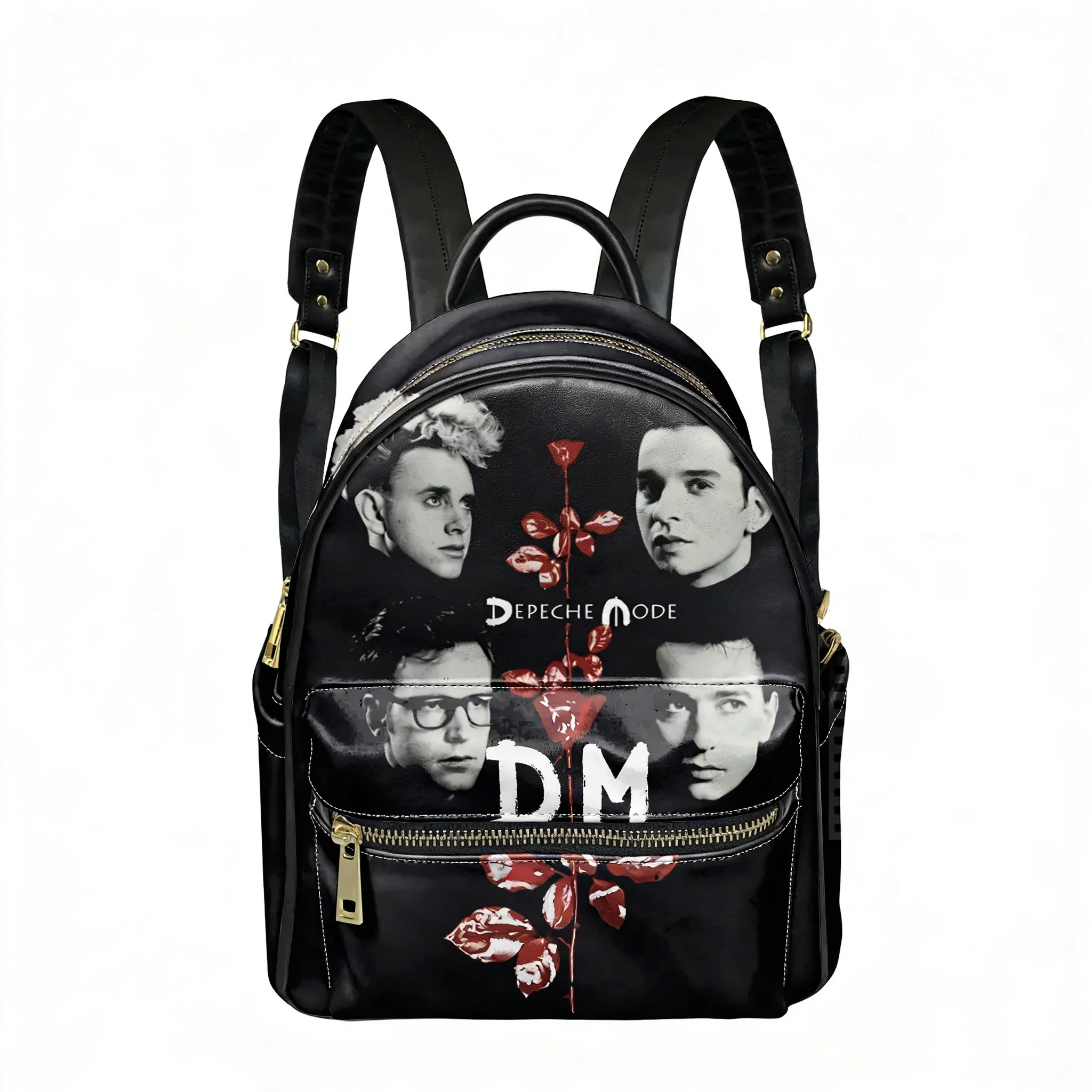 

Depeche Rock Band Backpack Vintage Womens Men Personalized Double Shoulder Bag Business Travel Bookbag Rucksack Gift Daypack