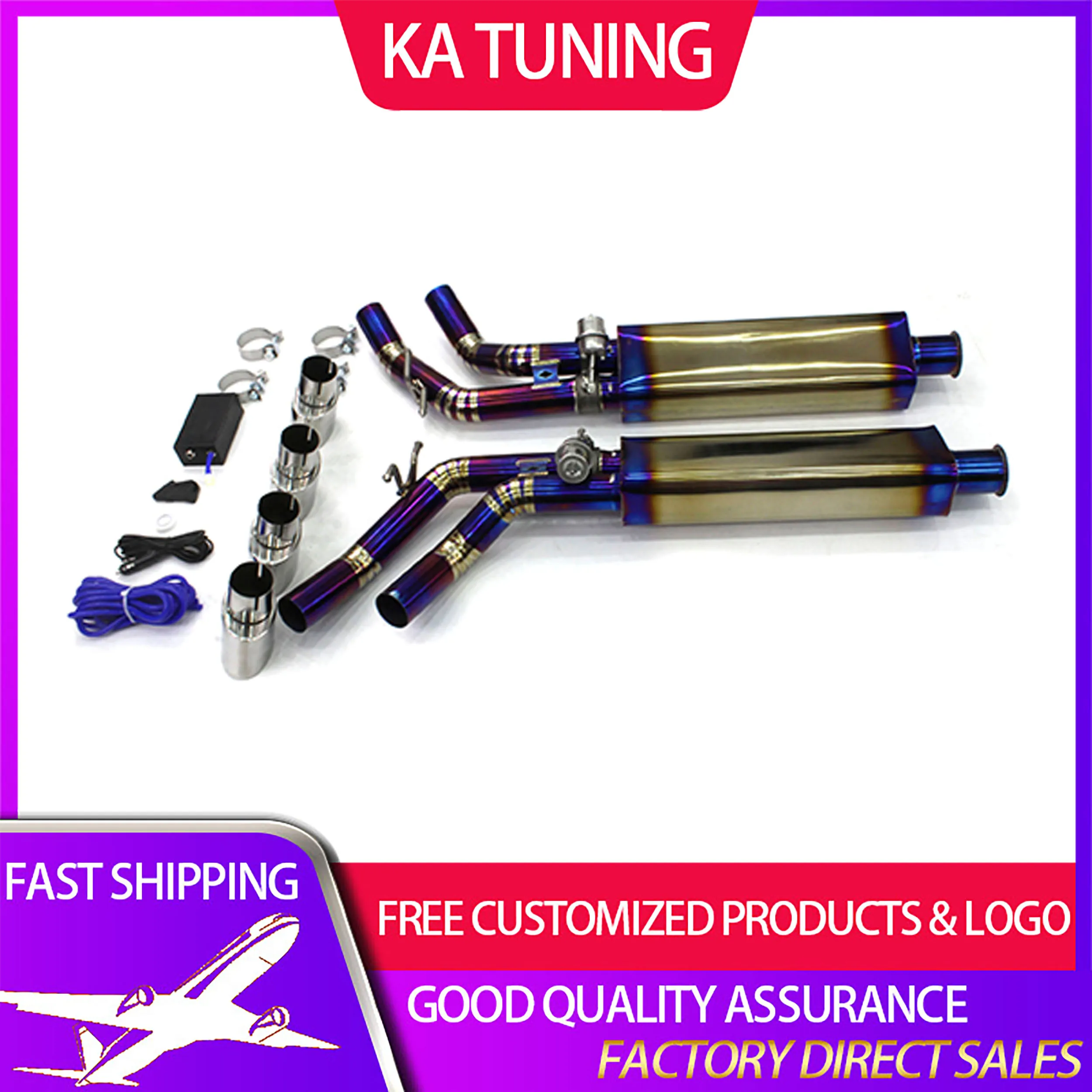 

KA Tuning TItanium Catback Exhaust System for Mercedes-Benz G500 W464 Performance Auto Parts Muffler with Valve