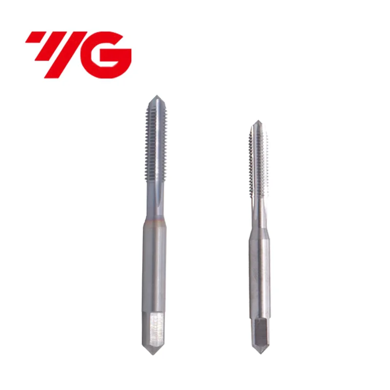 YG  Straight Grooved Flute TapSolid Carbide HRC50-65 M0.8 M1M1.4M2M3M4M6M8M10M12M14M16 Machine TICN-Coating Taps