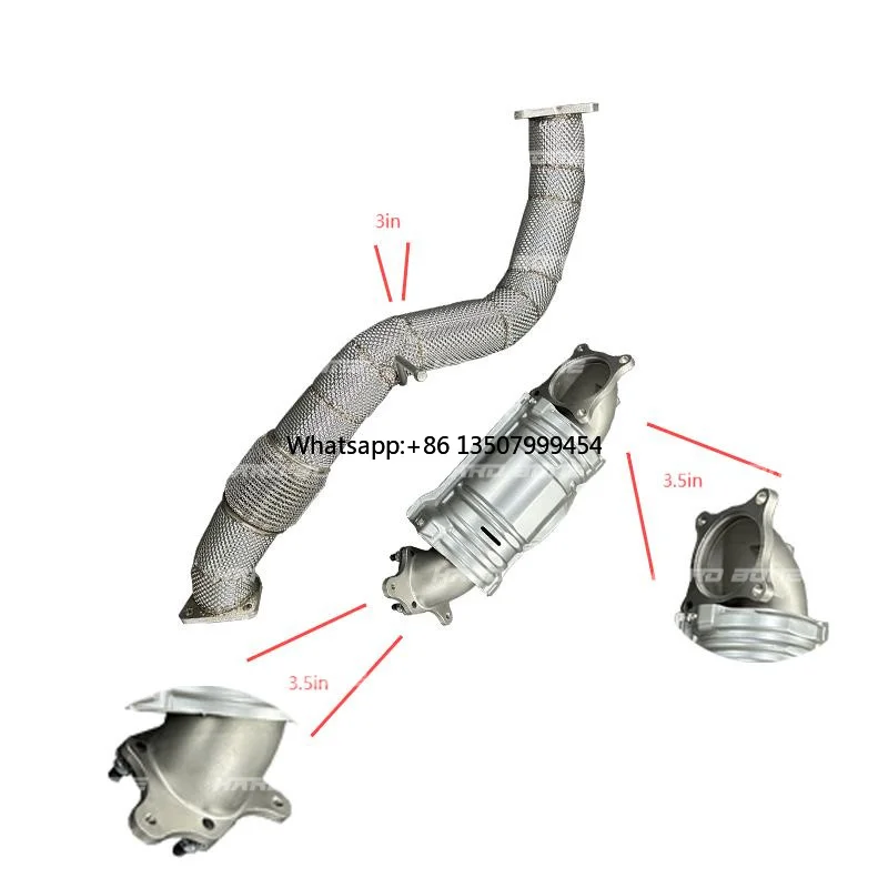 

Stainless Steel Protective Plates Forged for TYPE-R FL5 2.0T 2021-2024 Sport Exhaust Downpipe Car Modification