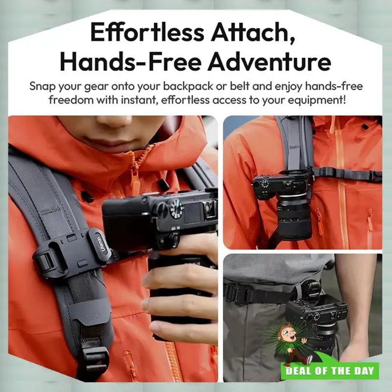 24-Hour Delivery 2X Ulanzi UKA07 Uka Quick-Release Clip Kit For Camera Compatible With F38 Top Plate For Backpack Backpack Clip