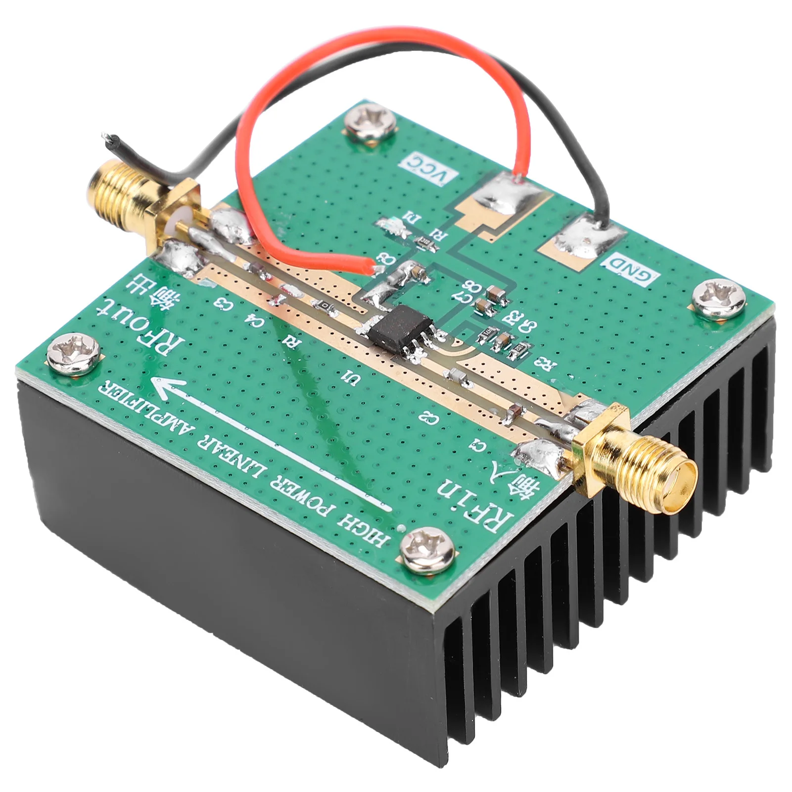 RF2126 HF-Leistungsverstärker 400-2700MHz 2,4GHz 1W Verstärker mit Kühlkörper RF2126 HF-Leistungsverstärker HF-Leistungsverstärker