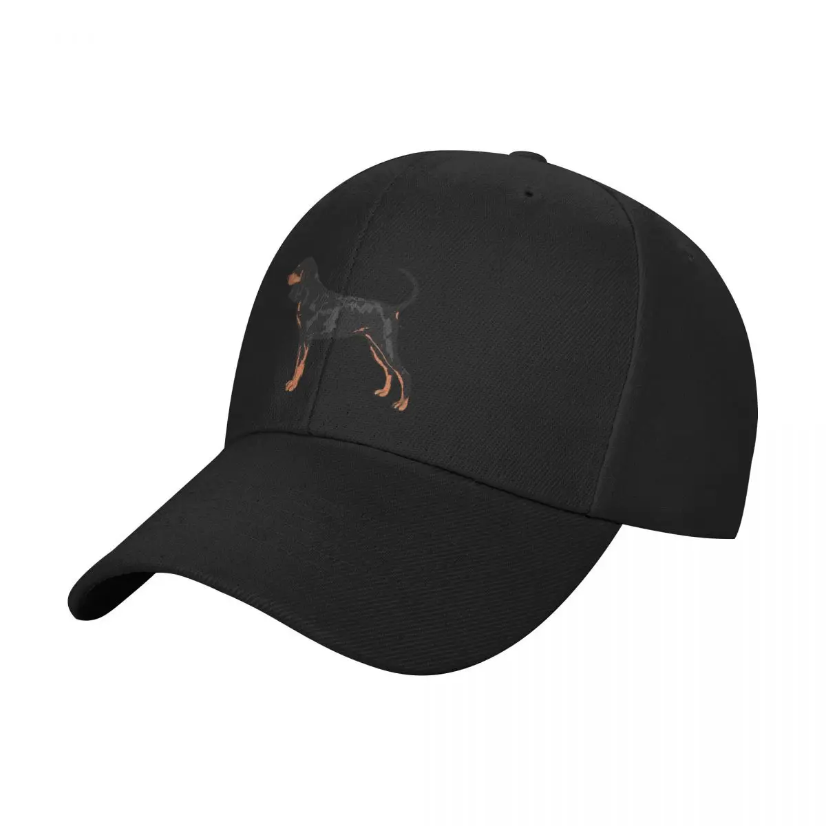 

Black and Tan Coonhound colorful silhouette for dog lovers Baseball Cap Sunhat Beach Hats Man Women's