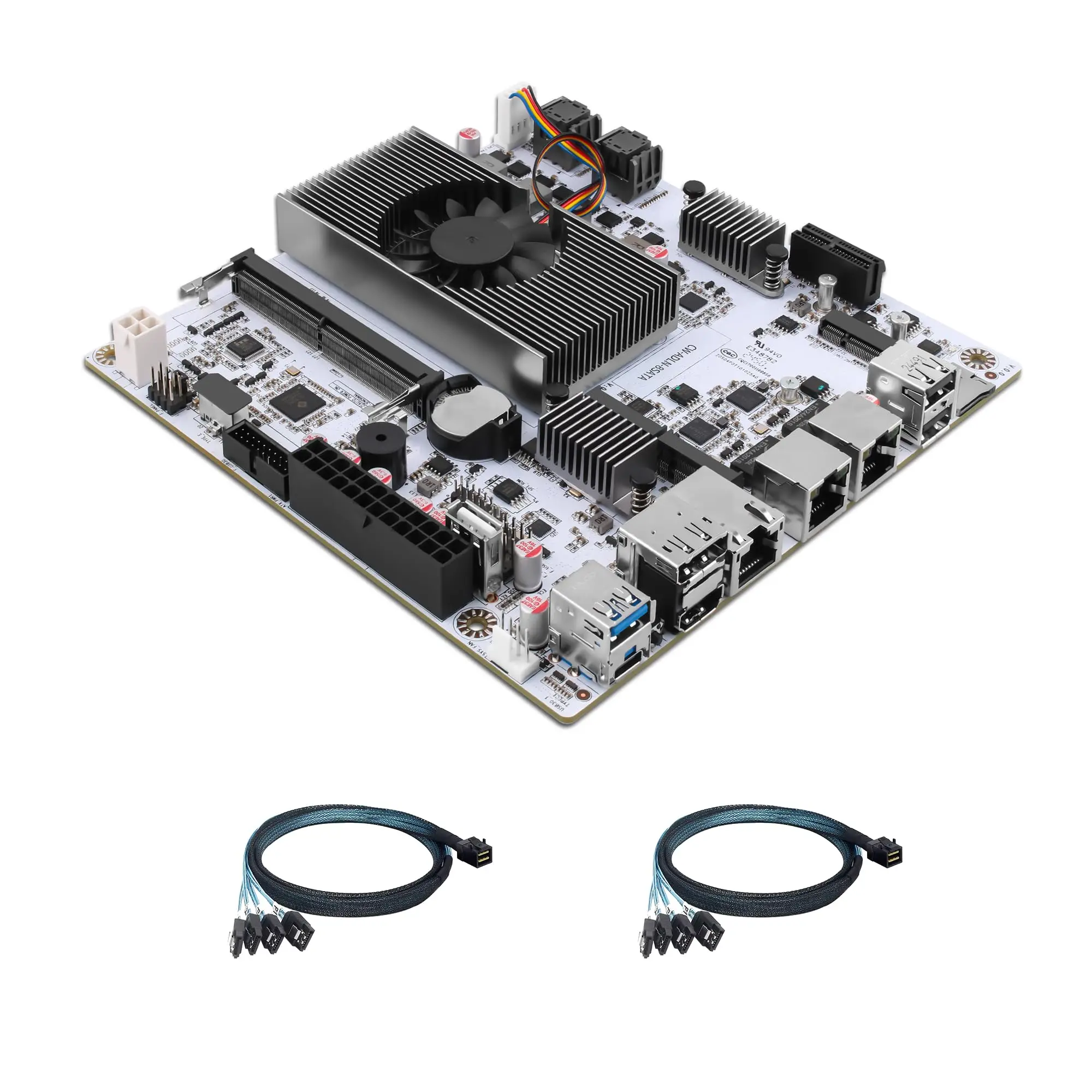 CWWK NAS Motherboard 8 Bay with 10GbE RJ45, N150 CPU Mini ITX PC