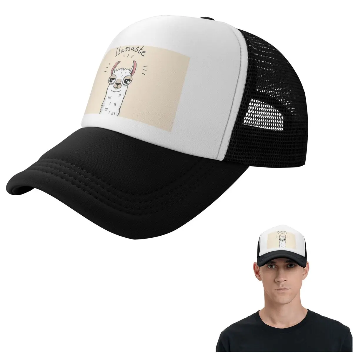 Llama Alpaca Animal (9) Cap Fashion Mesh Baseball Caps Adjustable Hat Hip Hop Summer Unisex Baseball Hats