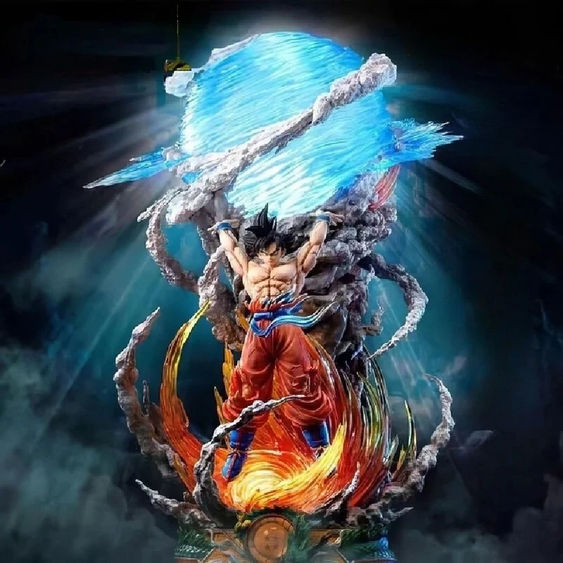 

New 23cm Dragon Ball Anime Figure Son Goku Super Genki Luminous Figures Dbz Gk Figurine Pvc Statue Model Collectible Gifts