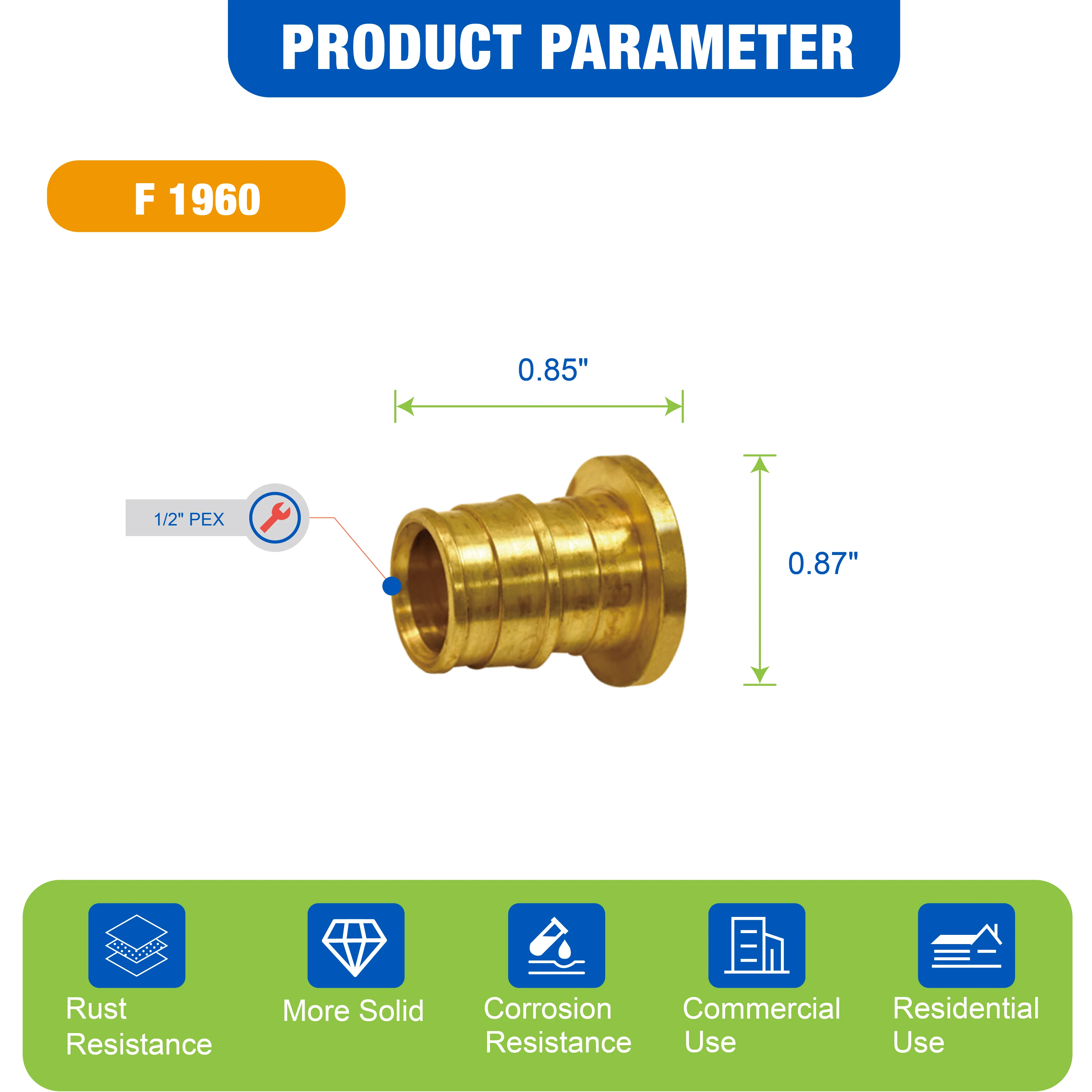 KING SMART  F1960/Wisbo/PEX A Expansion PEX 1/2