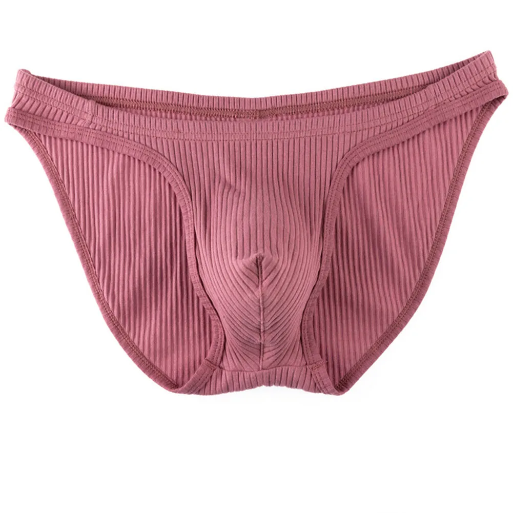 Breathable Thread Fashion Men Intimate Underwear Pouch Briefs Sports Casual Sexy High Fork Underpants Bottoms