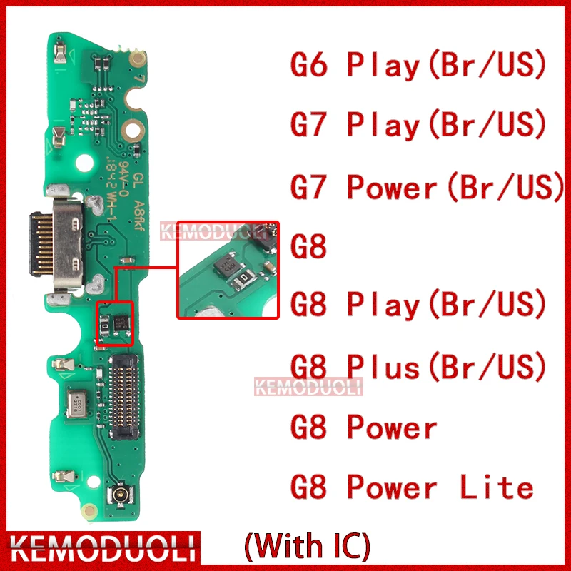 

Usb Dock Charger for Motorola Moto Connector Ports G6 G7 G8 Power Plus Play Lite Us Brazil Version Charging Board Module Flex