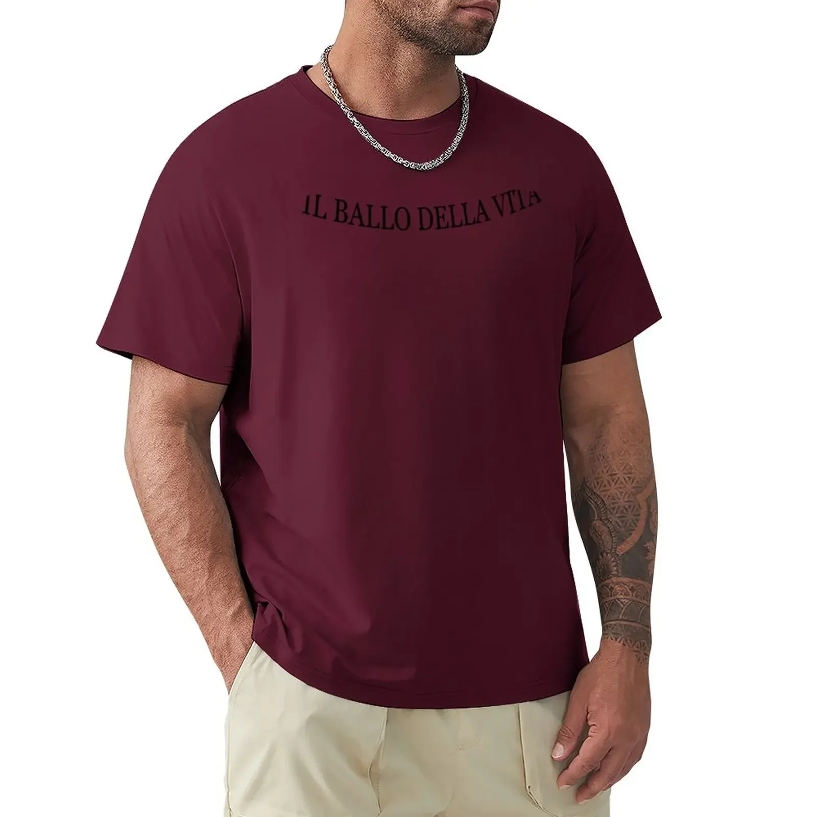 

il ballo della vita - tatoo damiano maneskin T-Shirt summer tops luxury designer valentines boutique clothes tee shirts for men