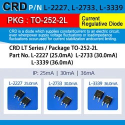 20PCS/LOT L-2227 L-2733 L-3339 SMD TO-252-2L CRD / CURRENT REGULATIVE DIODE NEW