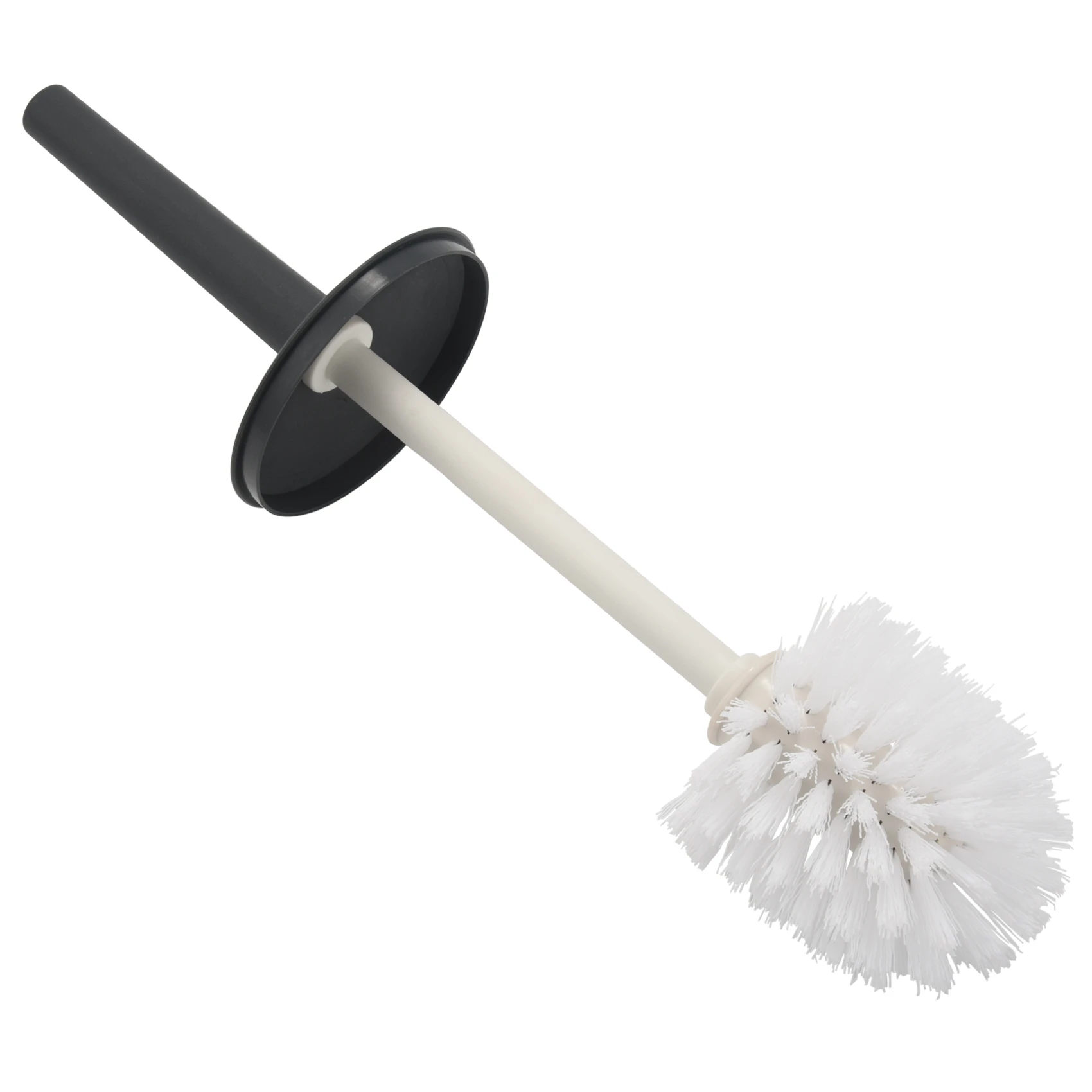 A20F-トイレブラシとホルダー便器ブラシホルダー付き黒浴室用モダンなデザインのトイレブラシ蓋ロンゲ