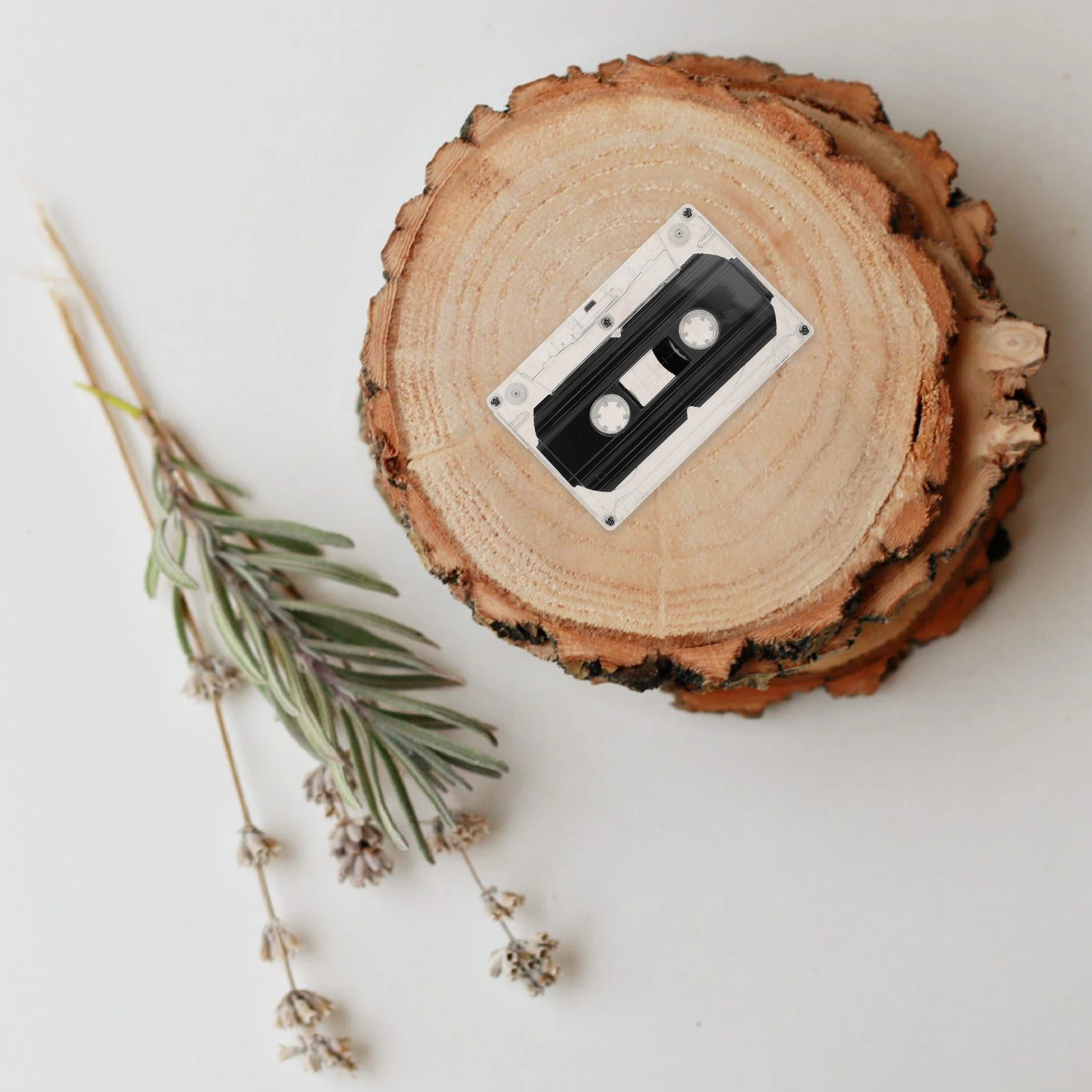 

4pcs 30 Minute Blank Cassette Tapes Retro DIY Party Messages Portable Transparent Hard Case Recording Teaching Music